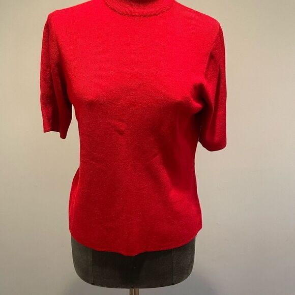 CM Collection Vintage Two-Piece Sweater Set. Short sleeve and Long Cardigan - Picture 11 of 14